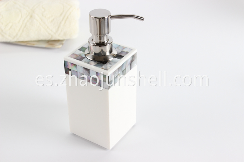 mother of pearl soap pump